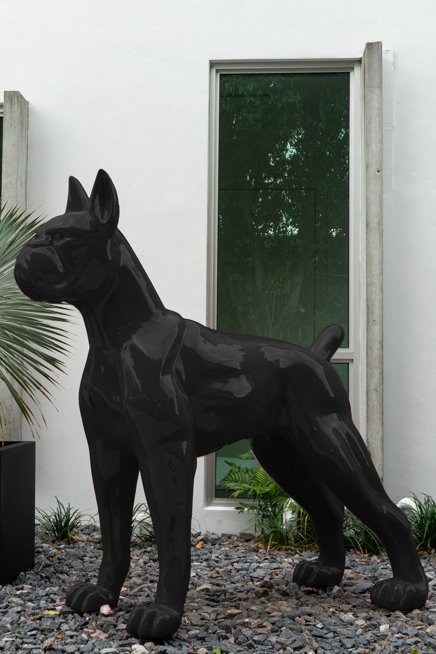 Guard Dog Black Sculpture