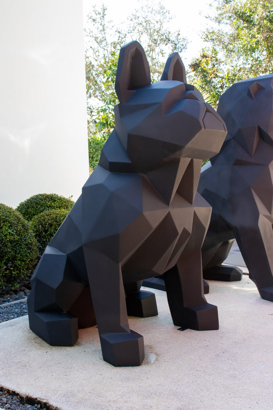 Cuadra Buldog Sculpture Matt Black